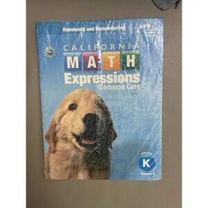 California Math Expressions Grade K Vol 1 & 2 Common Core HMH NEW Sealed Set